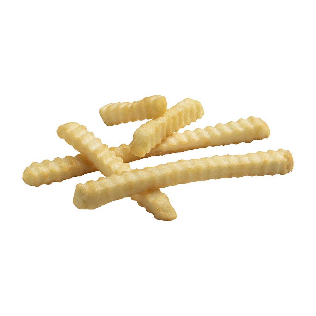 Papas a la francesa corte ondulado